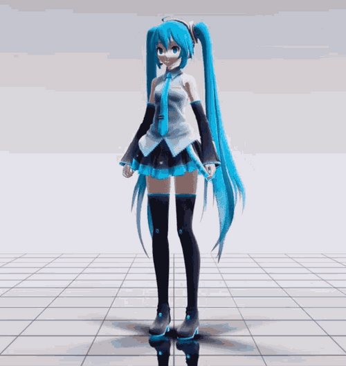 Hatsune Miku Crazy Dance GIF