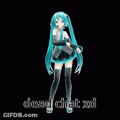 Hatsune Miku Dancing Dead Chat XD GIF