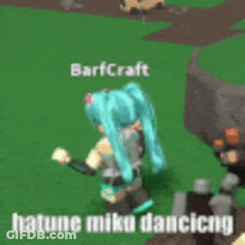 Hatsune Miku Dancing In A Field GIF