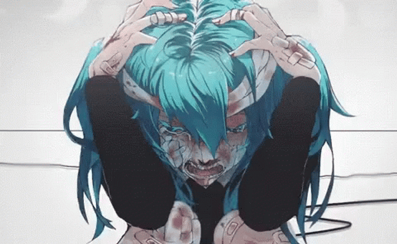 Hatsune Miku Depressed Crying GIF