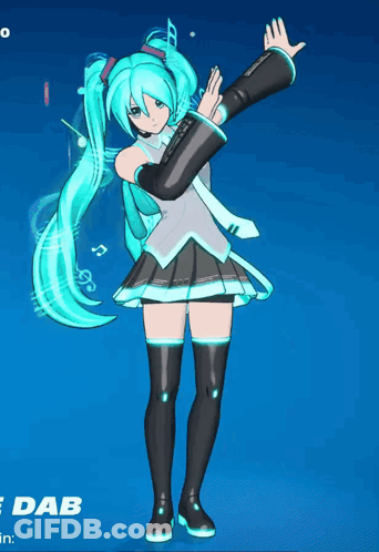 Hatsune Miku Doing Dab GIF