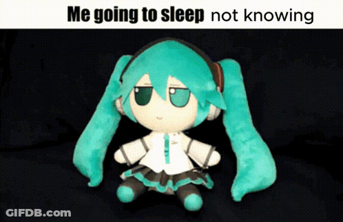 Hatsune Miku Doll With Headphones GIF