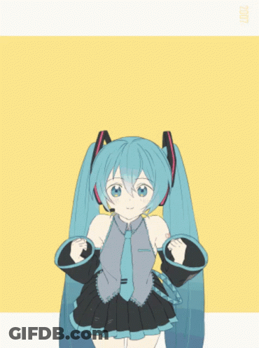 Hatsune Miku Drawing 2007 GIF