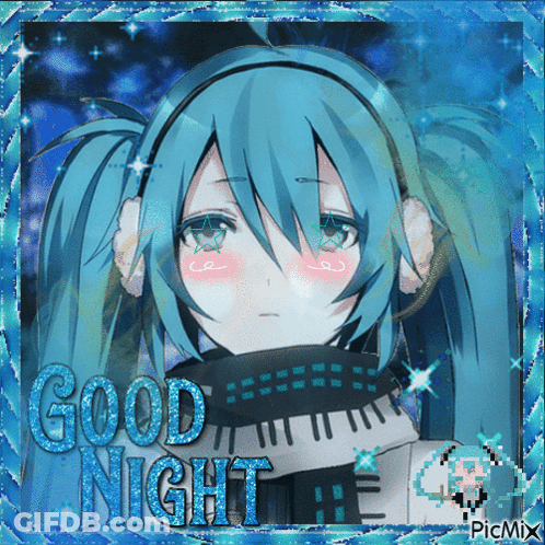 Hatsune Miku Good Night GIF