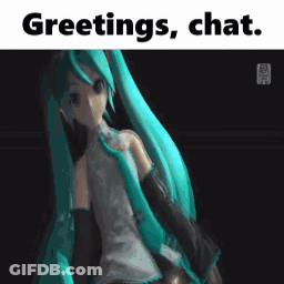 Hatsune Miku Greetings Chat GIF