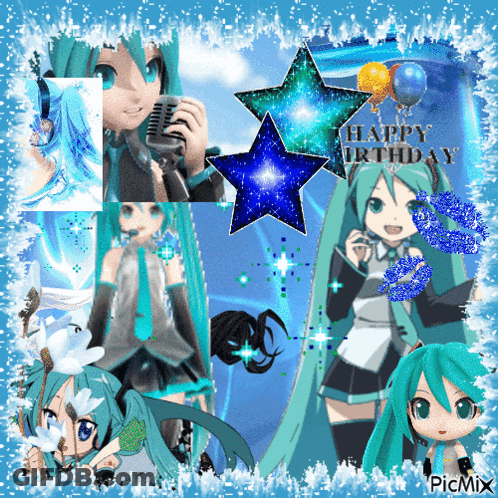 Hatsune Miku Happy Birthday GIF