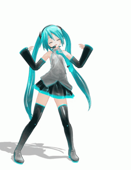 Hatsune Miku Happy Dancing GIF