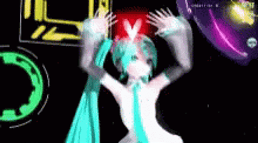 Hatsune Miku Heart Dance GIF