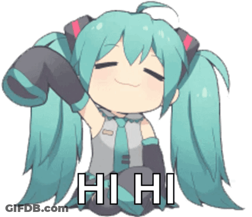 Hatsune Miku Hi Hi GIF