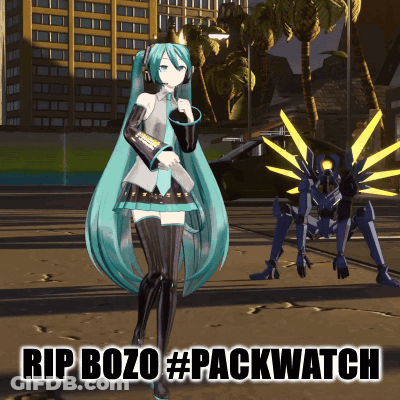 Hatsune Miku Rip Bozo #Packwatch GIF