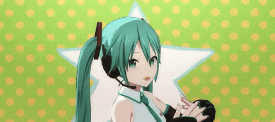 Hatsune Miku Vibrant Dance GIF