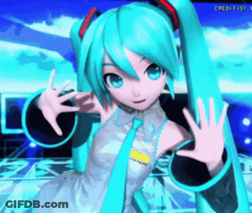 Hatsune Miku Video Game Character GIF
