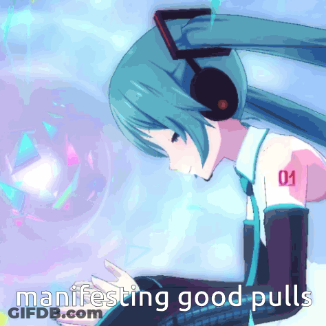 Hatsune Miku Wearing Headphones With Number 01 On Shirt GIF