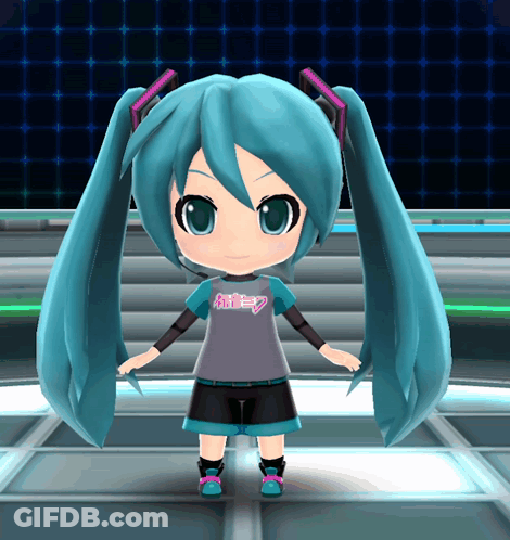 Hatsune Miku Wearing Shirt GIF
