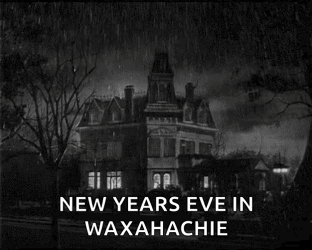 Haunted House In Rainy Season GIF