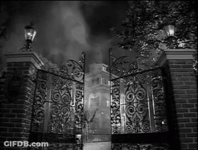 Haunted House Opening Gate GIF