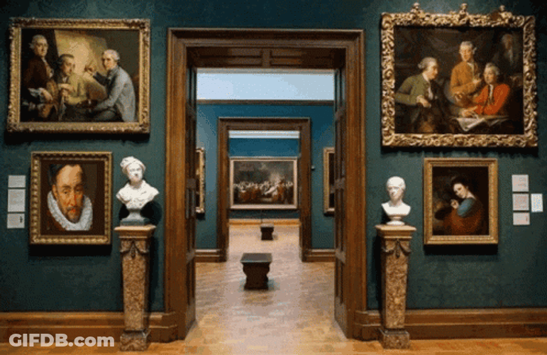 Haunted Painting Moving Museum GIF