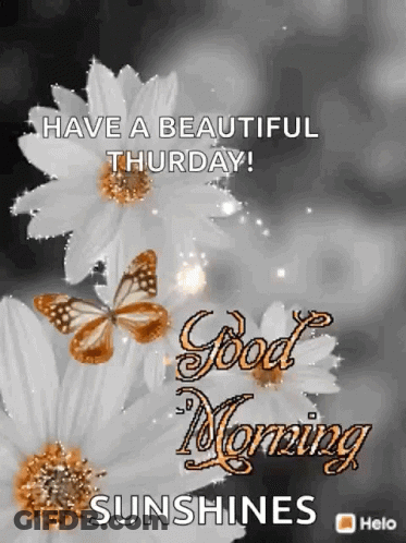 Have A Beautiful Thursday Sunshines Greeting Card GIF