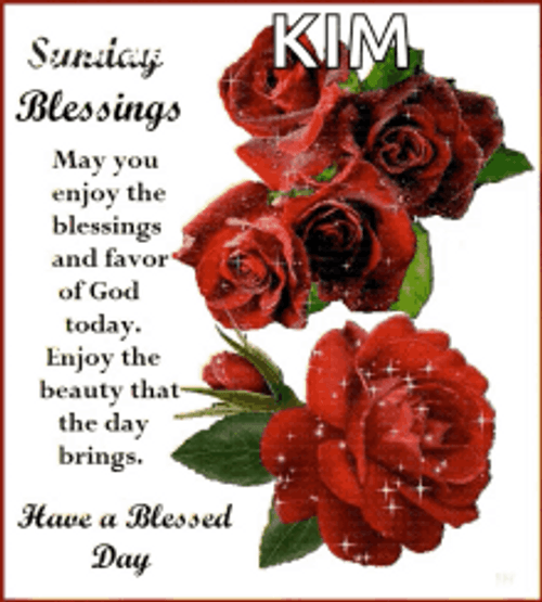 Have A Blessed Day Sunday Kim GIF