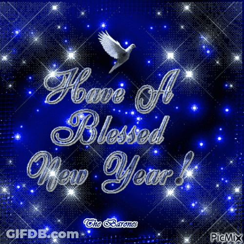 Have A Blessed Happy New Year Wishes GIF