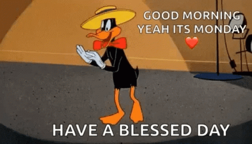 Have A Blessed Monday Ahead Daffy Duck GIF