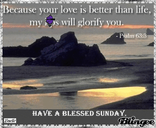 Have A Blessed Sunday Psalm Verse GIF
