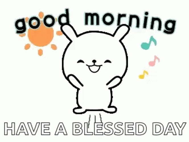 Have A Blessed Wednesday Cute Bunny Spinning GIF