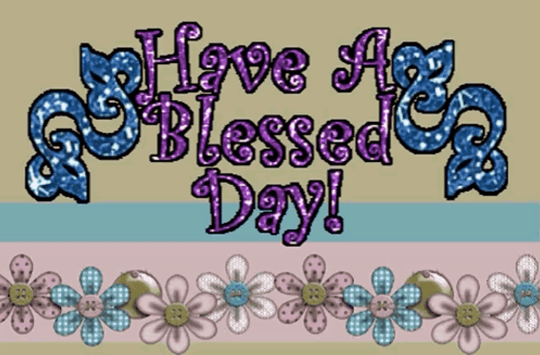 Have A Blessed Wednesday Glittering Text GIF