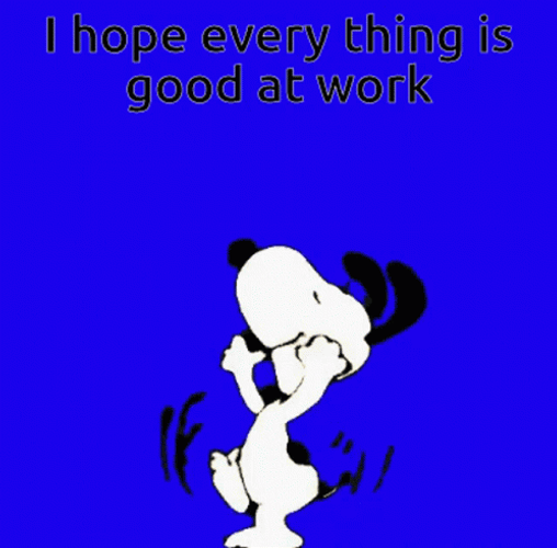 Have A Good Day At Work Snoopy GIF
