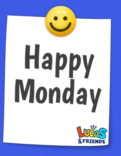 Have A Good Monday Smiley Stamp GIF