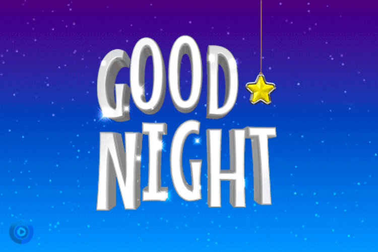 Have A Good Night Hopping Letters GIF