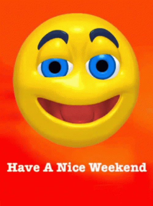 Have A Good Weekend Emoji Winks GIF