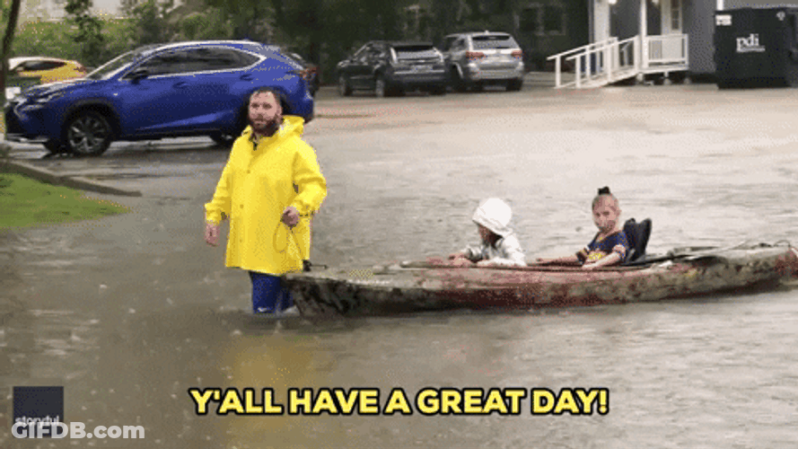 Have A Great Day At School Riding Boat GIF