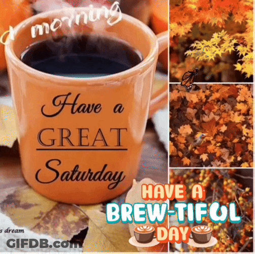 Have A Great Saturday Hot Cup Of Coffee GIF