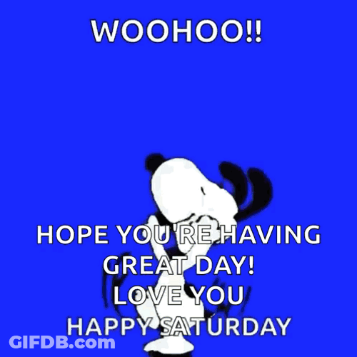 Have A Great Saturday Snoopy Spinning GIF