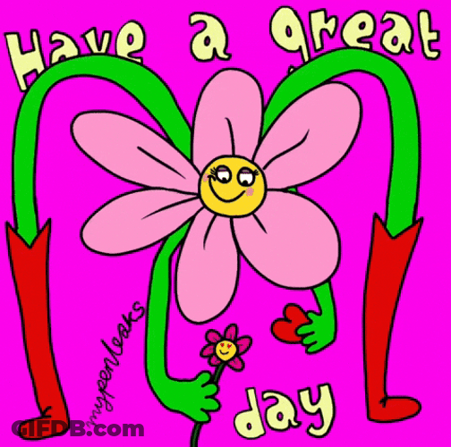 Have A Great Wednesday Flower Long Legs GIF