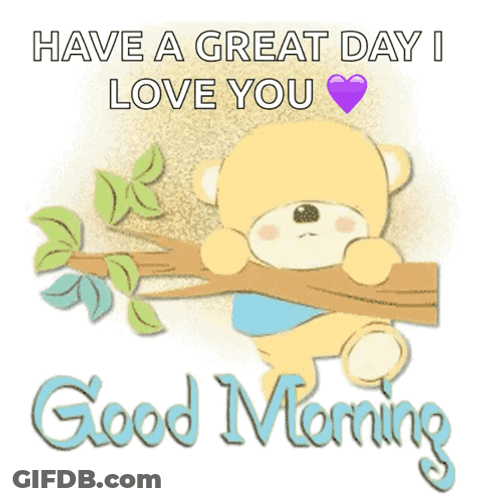 Have A Great Wednesday Hanging Teddy Bear GIF