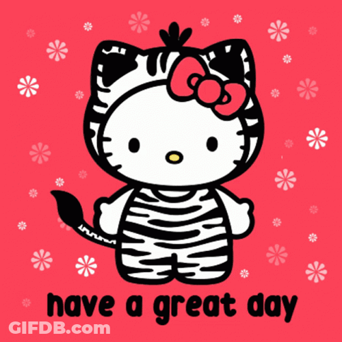 Have A Great Wednesday Hello Kitty GIF