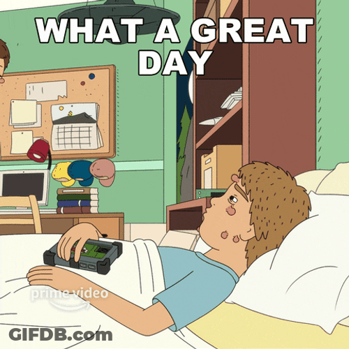 Have A Great Wednesday Lying In Bed GIF