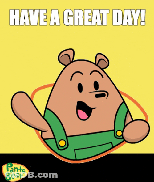 Have A Great Wednesday Pants Bear GIF