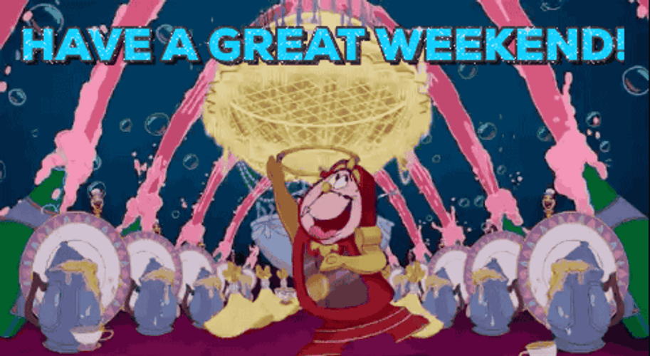Have A Great Weekend Beauty And Beast GIF