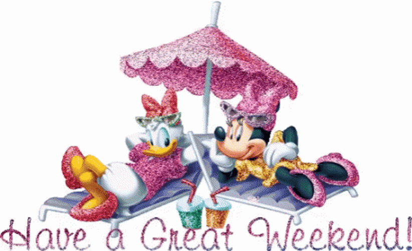 Have A Great Weekend Daisy Minnie GIF
