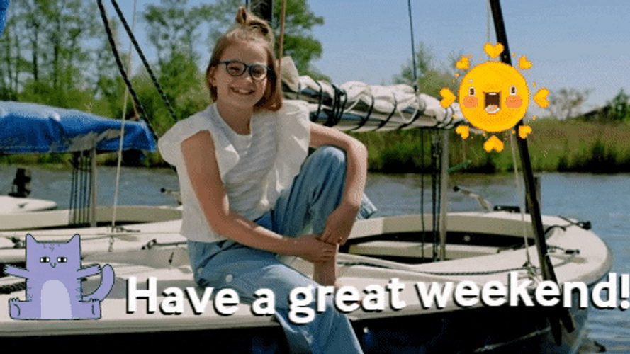 Have A Great Weekend Happy Kid GIF