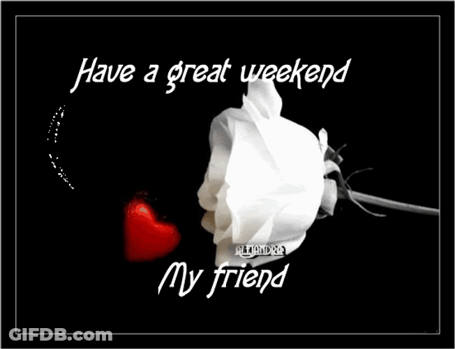 Have A Great Weekend My Friend GIF