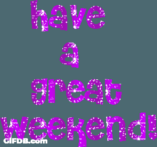 Have A Great Weekend Pink Glitters Sparkling GIF