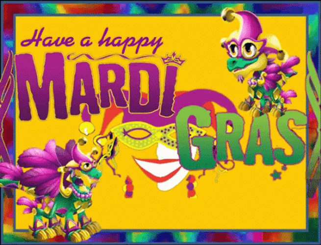 Have A Happy Mardi Gras Art GIF