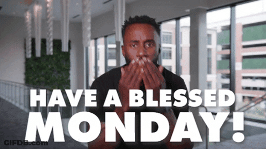 Have A Monday Blessings Flying Kiss GIF