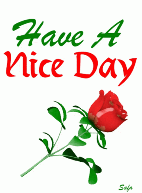 Have A Nice Day Roses Spinning Turning GIF