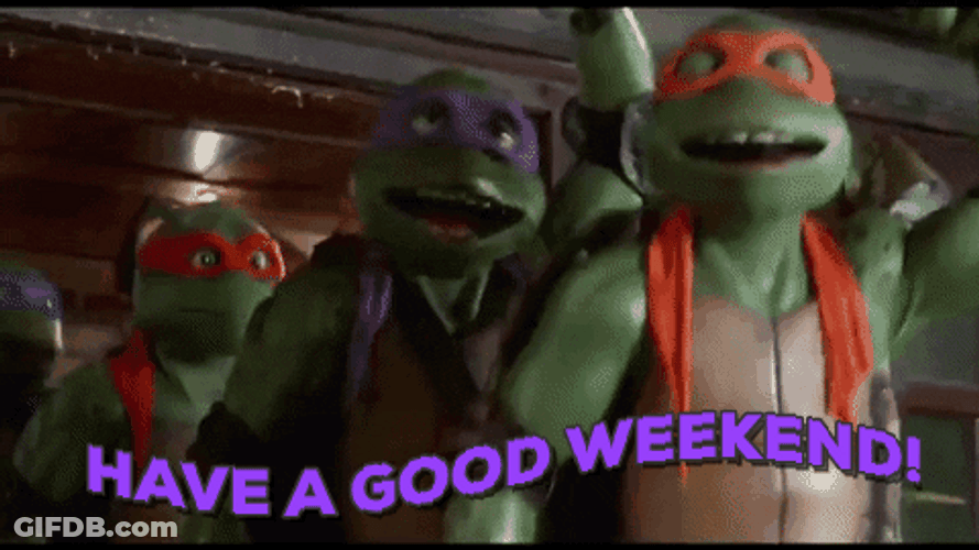 Have A Nice Good Weekend Ninja Turtles GIF