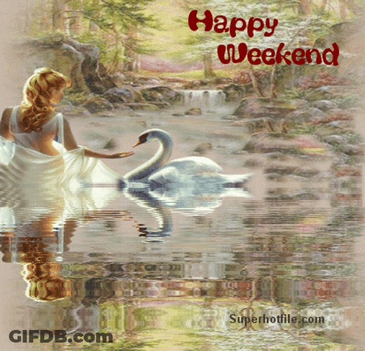 Have A Nice Happy Weekend Swan Lake GIF